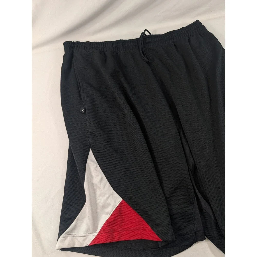 Air Jordan Basketball Shorts Mens 3XL Black White Red Dri-Fit Y2K Jumpman